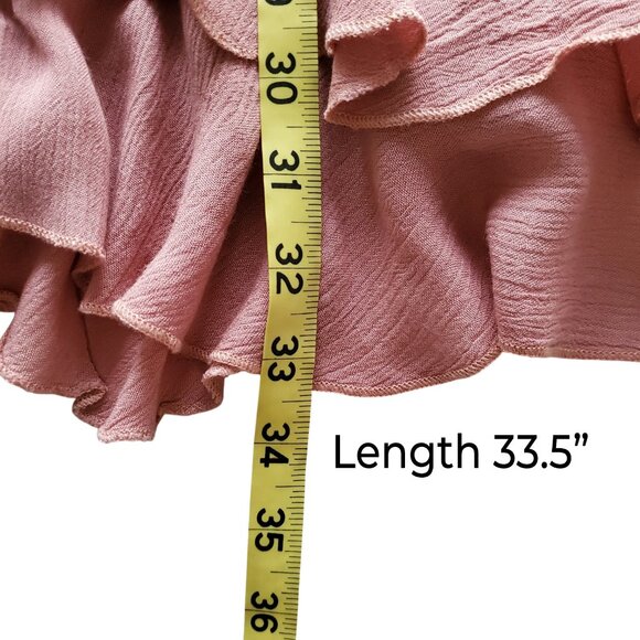 Free People One Adella Slip Dress Rose Pink Boho Lace Crochet Lacey XS - Picture 15 of 16